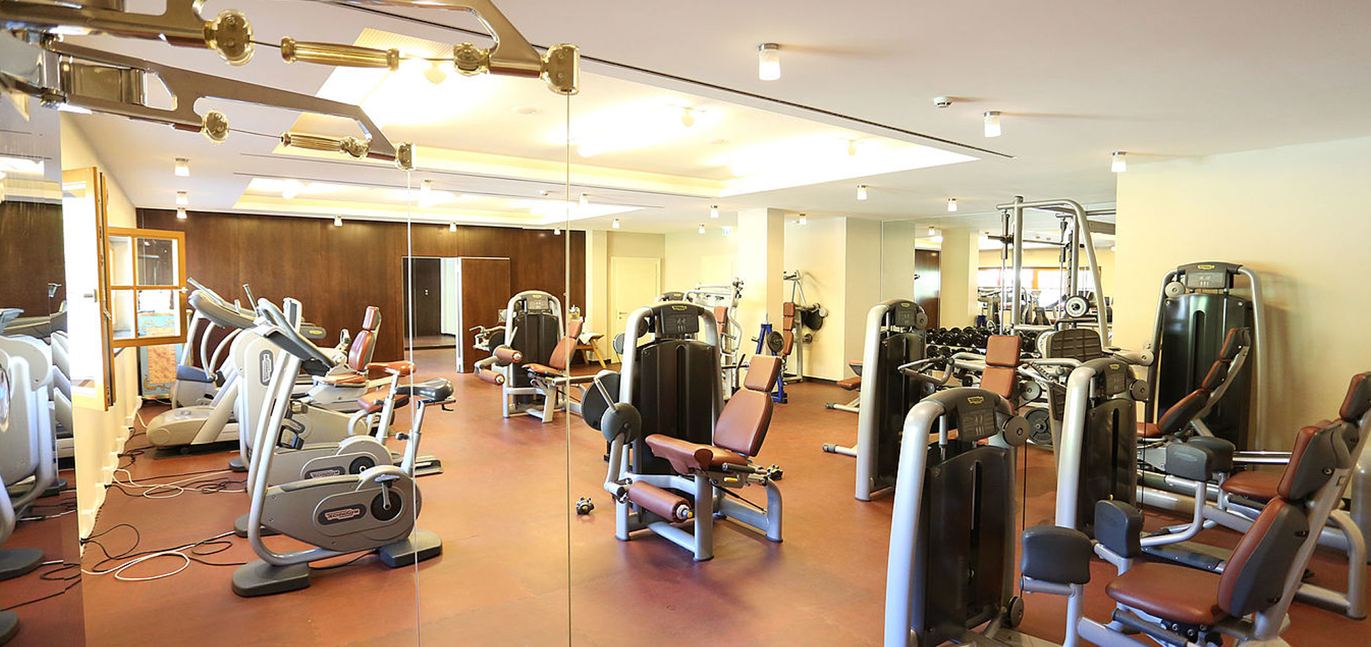 Der Fitnessraum im 5-Sterne Wellnesshotel Alpine Palace in Saalbach-Hinterglemm