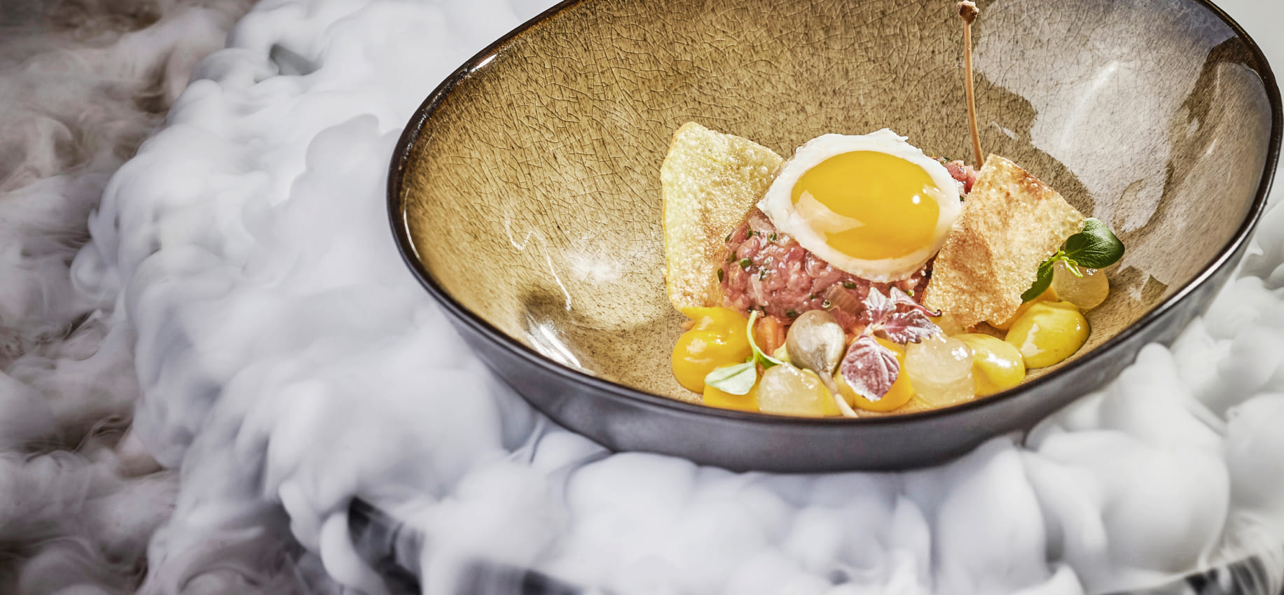 Gericht für Genießer im Gourmetrestaurant „Arte Vinum“ im Hotel Alpine Palace 