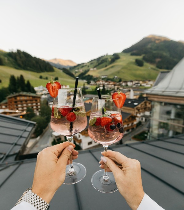 Skybar in Saalbach-Hinterglemm, Österreich