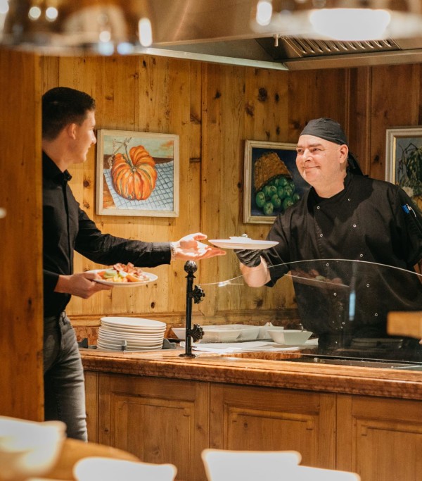 Herzlicher Frühstücksservice