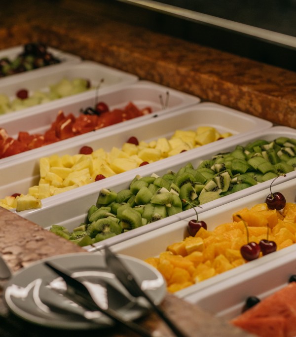 Reichhaltiges Frühstücksbuffet